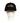 Front view of black Wachusett Mountain baseball cap featuring embroidered mountain line logo in orange and white, curved brim, and structured fit