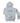Youth gray Wachusett Mountain hoodie featuring green mountain logo and text across the chest, with soft fleece interior and front kangaroo pocket