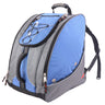 Athalon Everything Boot Bag Glacier Blue: water-resistant ski boot backpack with air vents and ergonomic rubber top handle