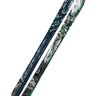 Topsheet of Atomic Bent 100 2023 skis with intricate mountain landscape graphics and earthy tones, built for skiers who blend freeride adventure with artistic expression
