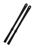 Base of Atomic Redster G9 2023 skis with sleek black race base and Atomic logo at tips, optimized for superior glide, speed, and durability on competition courses