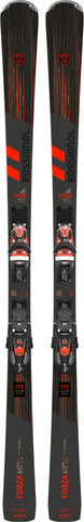 Complete image of Rossignol Forza 60 V-Ti skis equipped with SPX 12 Konect bindings. Engineered for aggressive skiers demanding power, control, and fast energy transfer on groomed slopes.