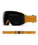 Smith I/O MAG Sunrise Snow Goggles with ChromaPop Sun Black lens: bold golden-yellow frame and strap delivering sleek style and superior glare protection. Ideal for bright bluebird ski days and high-alpine performance
