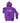 Youth purple Wachusett Mountain hoodie with large pink mountain logo and text across the chest, featuring front pocket and cozy hood for warmth and comfort
